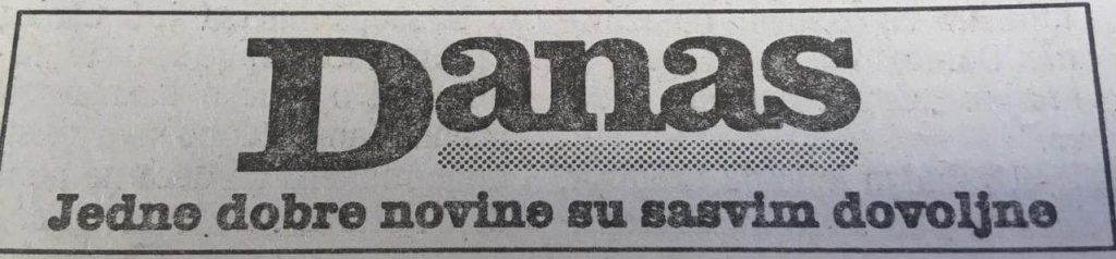 Danas (1998): Mitrović dobija frekvenciju, dok Ćuruviji plene novine 3