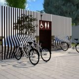 Gradski park sa fontanom i granitnim pločama 10