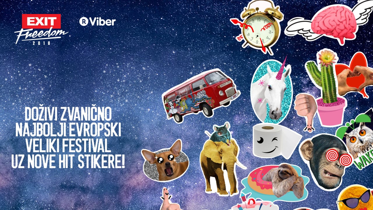 EXIT proslavlja 18. rođendan uz besplatne Viber stikere 1