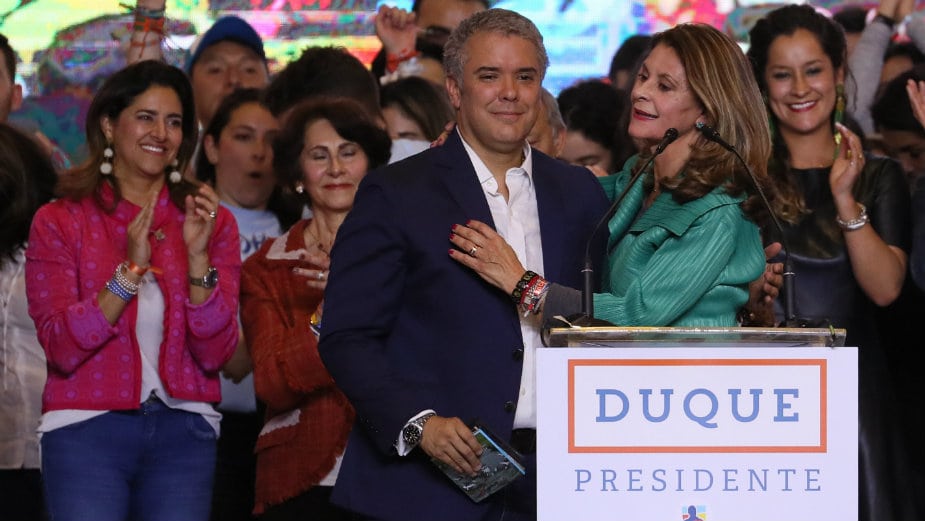Ivan Duke pobedio na izborima u Kolumbiji 1