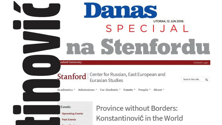 Danas specijal - Konstantinović na Stenfordu 1 Danas specijal - Konstantinović na Stenfordu 1
