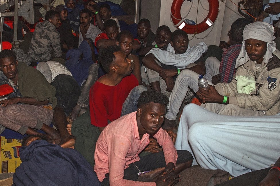 Migranti na brodu Lajflajn