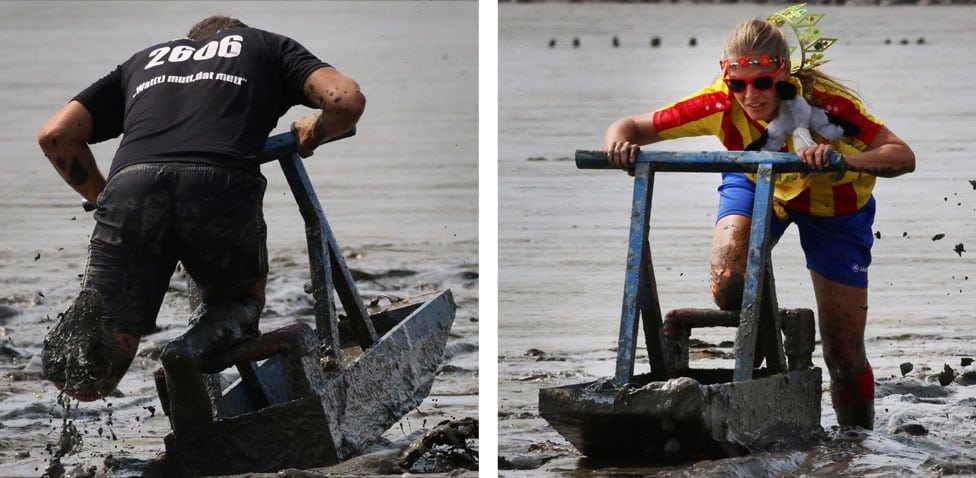 Takmičari Olimpijskih igara u blatu u nemačkom gradu Brunsbitelu