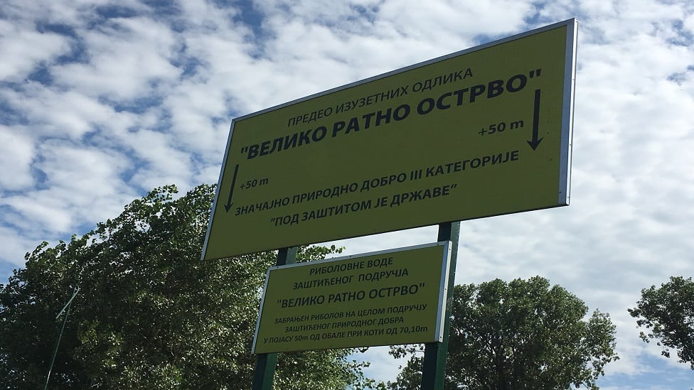 Veliko ratno ostrvo na Dunavu.