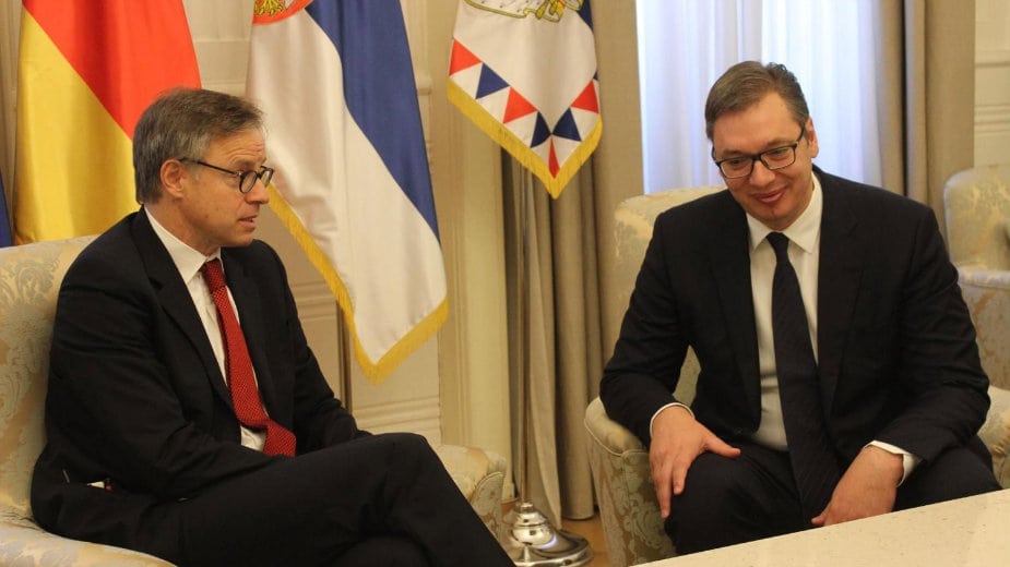 Ambasador Nemačke u oproštajnoj poseti kod Vučića 1