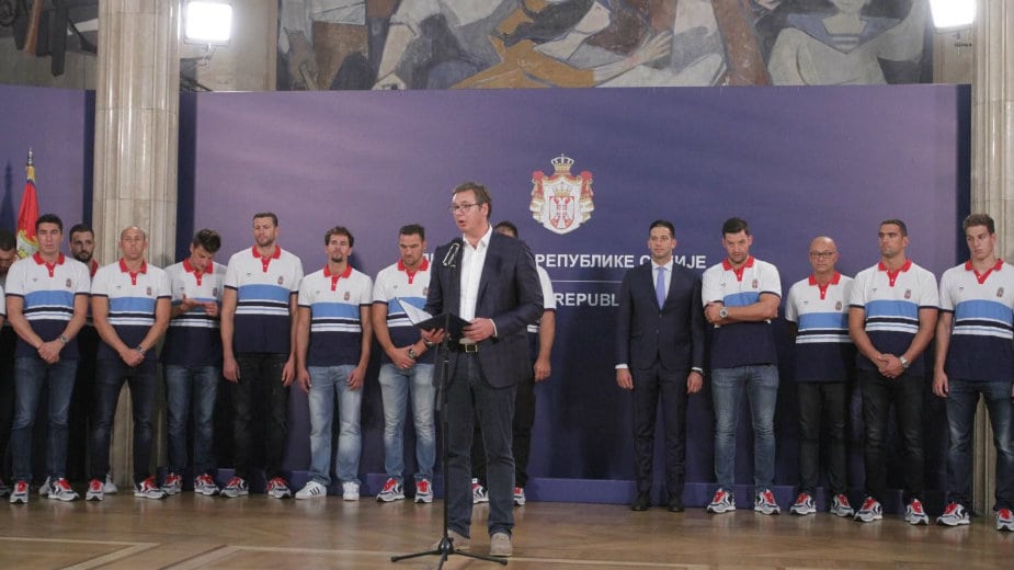 Vučić primio vaterpoliste 1