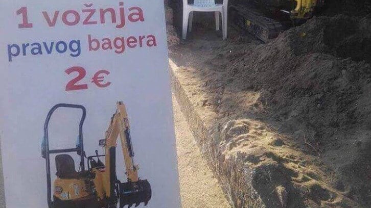 Novi vid turizma u Crnoj Gori: Vožnja bagera za dva evra 1