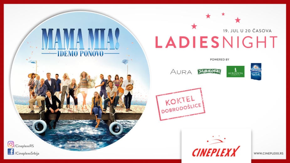 "Mama Mia! Idemo ponovo" 19. jula u Cineplexxu 1 "Mama Mia! Idemo ponovo" 19. jula u Cineplexxu 1