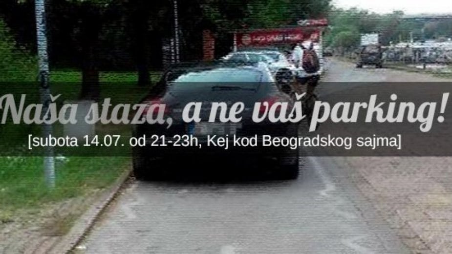 Protest biciklista u subotu kod Beogradskog sajma 1