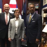 Brnabić sa kongresmenima Poom i Kliverom i senatorkom Šahin 11