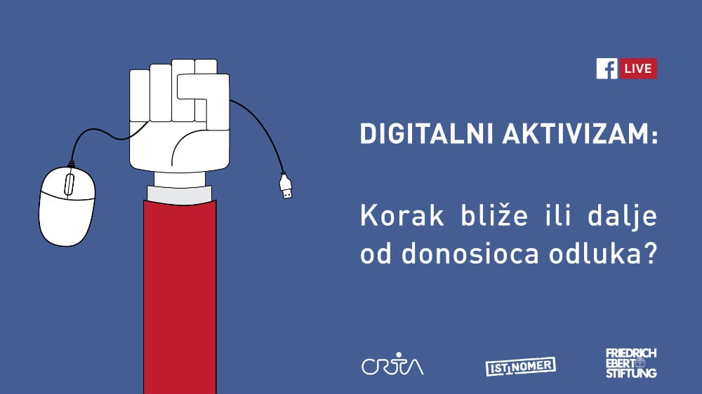 Istinomer forum "Digitalna demokratija - korak bliže ili dalje od donosioca odluka?" (LIVE STREAM) 1