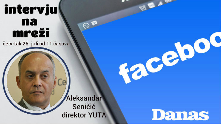 Direktor YUTA 26. jula odgovara na pitanja građana na Fejsbuku 1