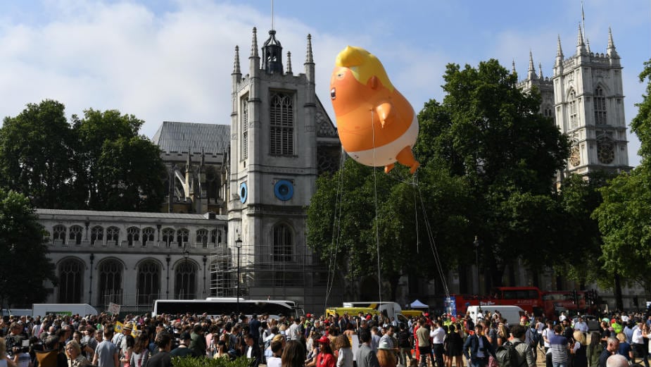 London: Protesti zbog Trampove posete 1
