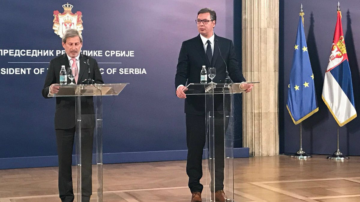 Vučić sa Hanom: EU najveći i najvažniji donator u Srbiji 1
