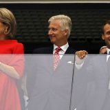 Makron i kralj Filip na utakmici Francuske i Belgije 14