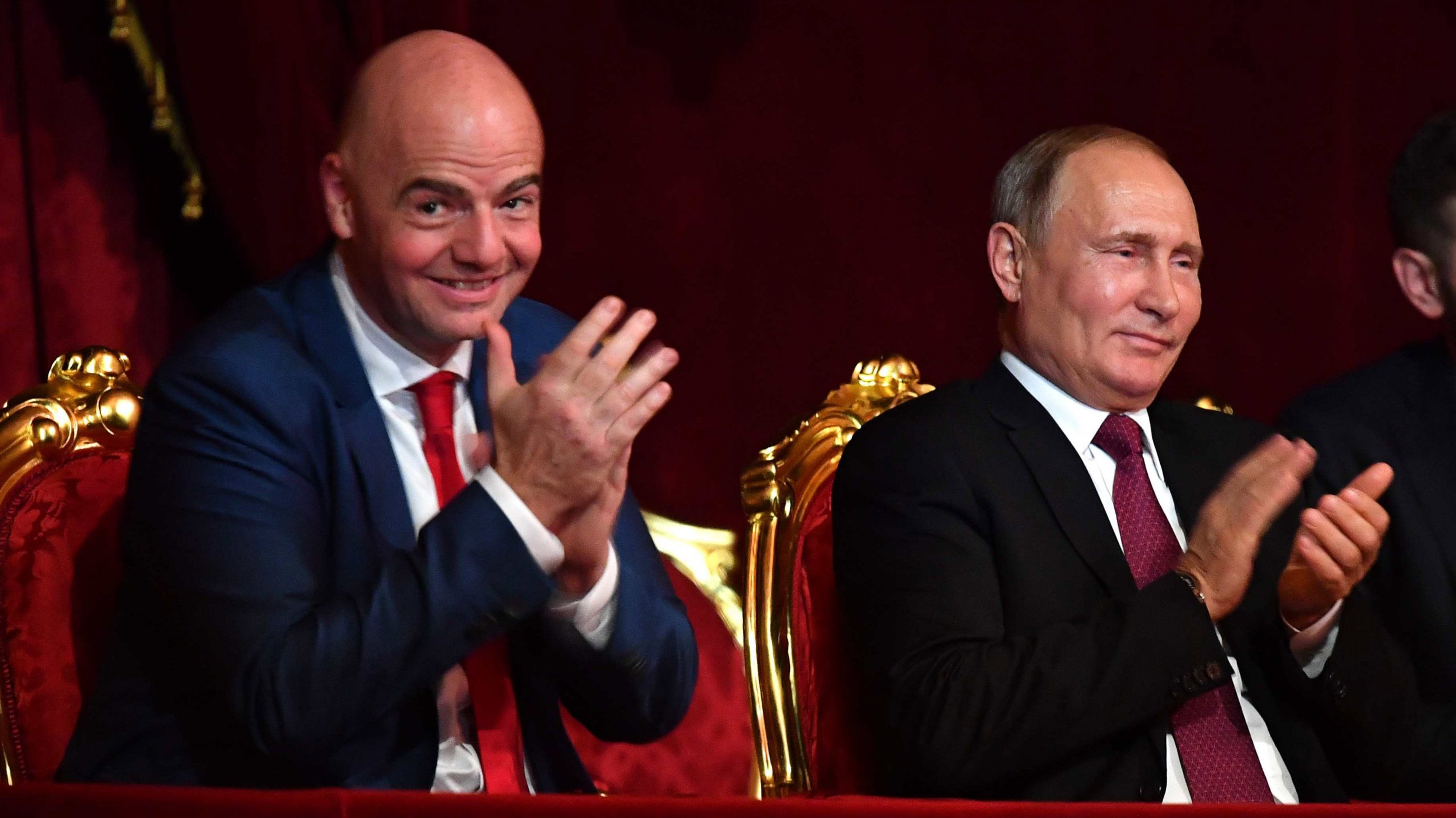 Na zatvaranju Mundijala Putin, Makron, Grabar-Kitarović 1