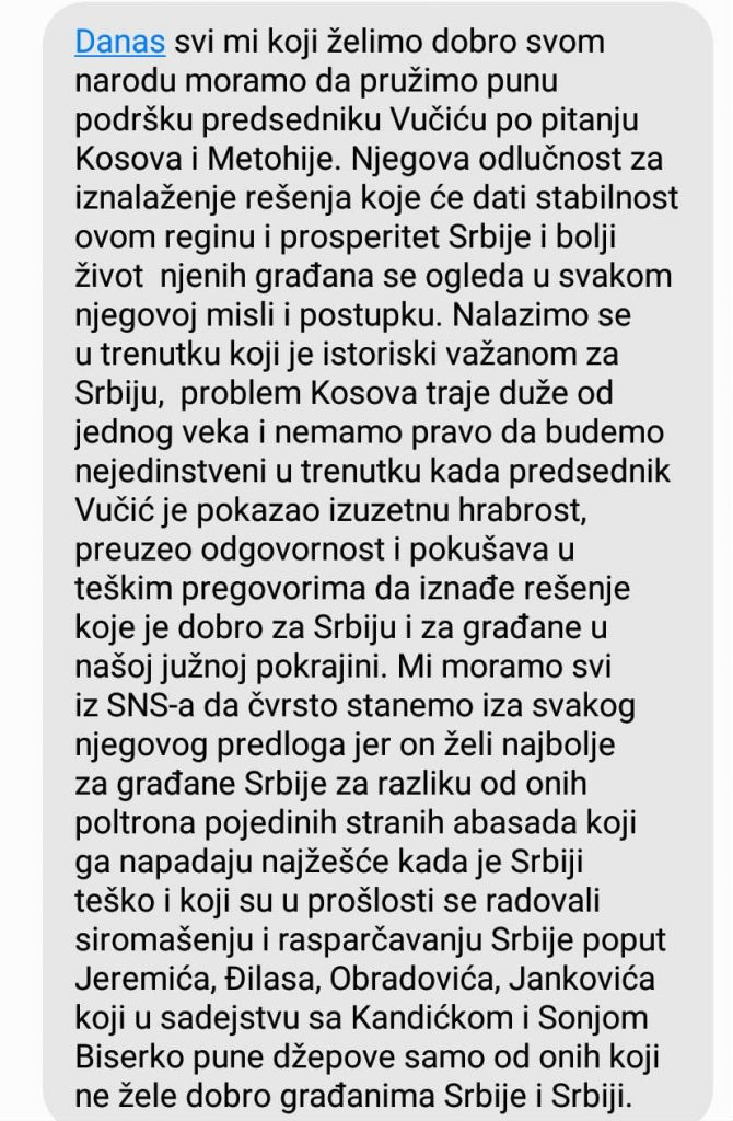 SNS poruke podrške Vučiću: "Odakle ti ideja da zoveš"? 2
