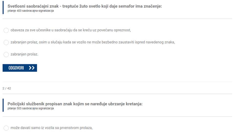 Polaganje vožnje u Srbiji: „Niko ko ne zna tečno srpski ne može da dobije dozvolu" 5 primer testova za vežbanje za vozački