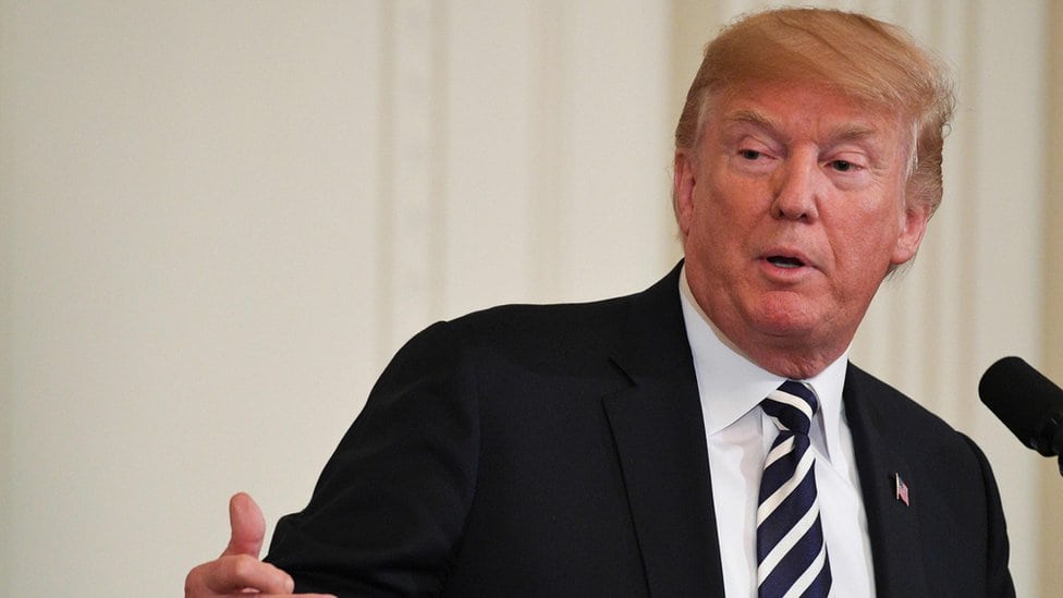 Tramp na konferenciji za štampu