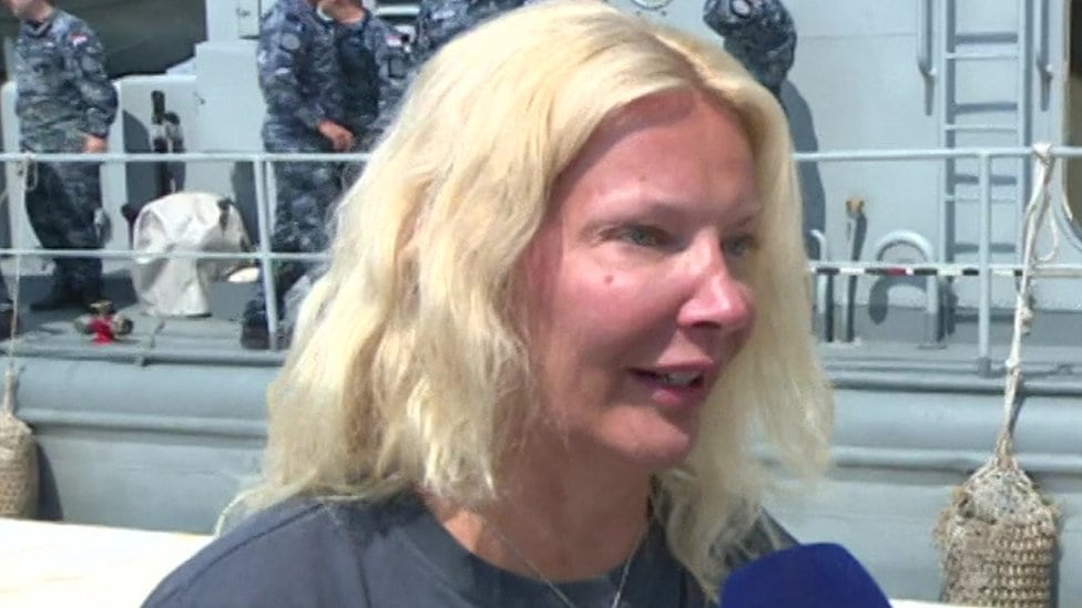 Žena nakon spasavanja iz Jadranskog mora