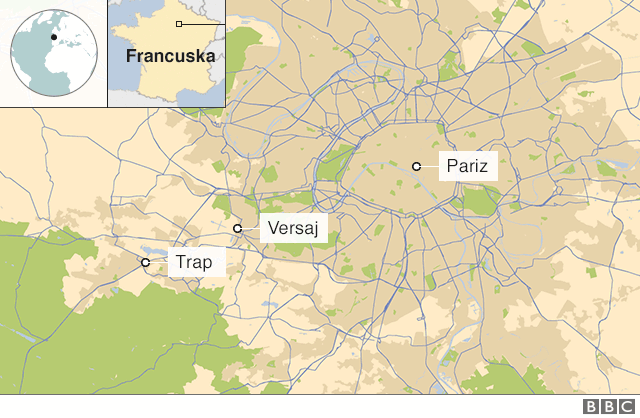 Mapa Pariza