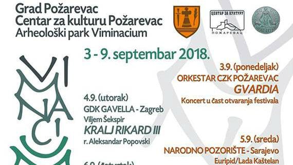 Festival „Viminacijum fest – mitovi stari i novi" od 3. septembra u Kostolcu 1