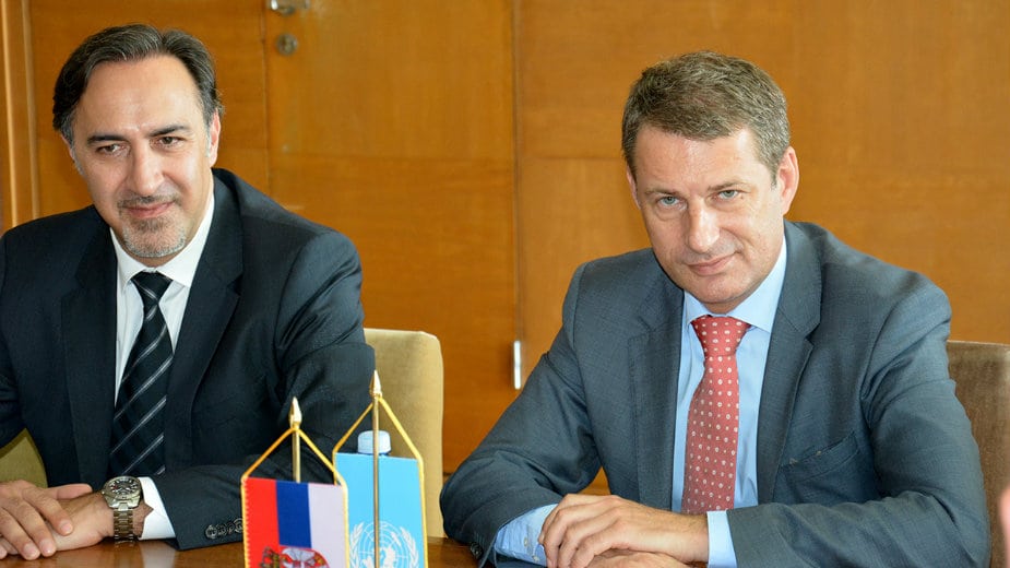 Kozarev sa šefom misije UNHCR-a 1