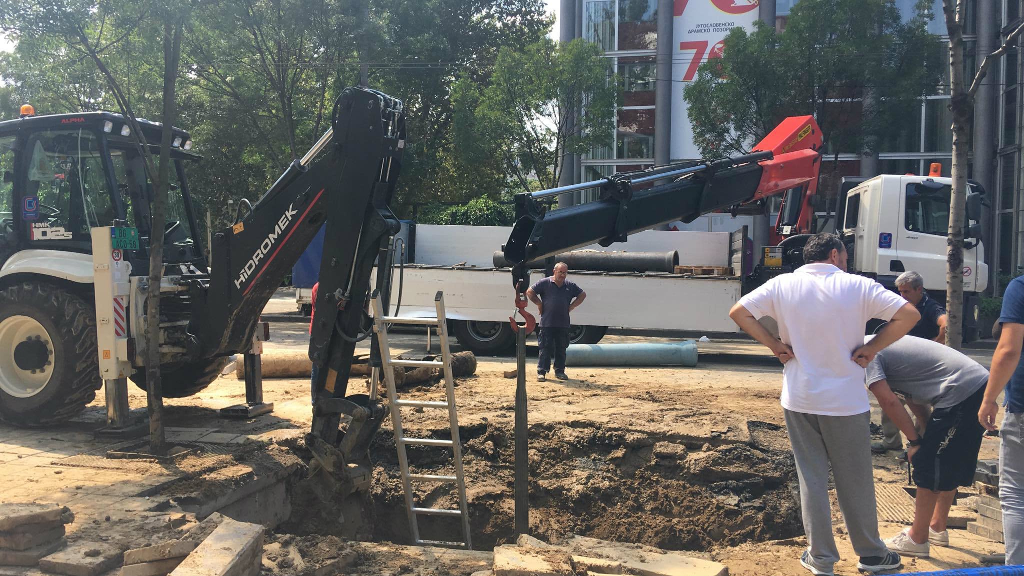 Kvar na vodovodnoj cevi u centru Beograda 1