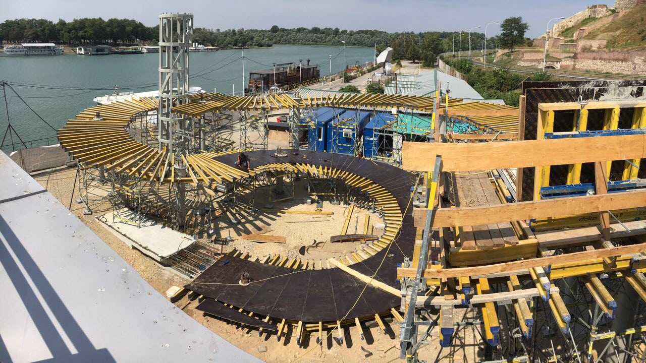 Radovi na pasareli koja će povezati Kalemegdan sa priobaljem 1