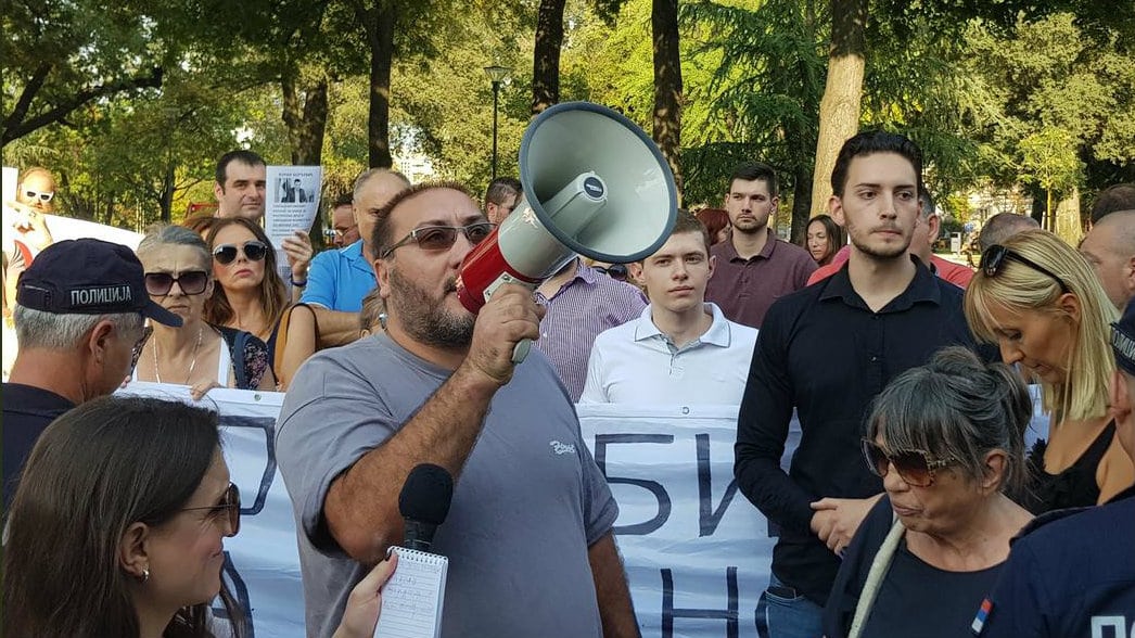 Incident ispred Predsedništva uoči skupa PSG 1