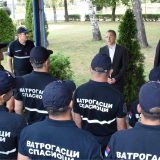 Stefanović posetio polaznike vatrogasne-spasilačke jedinice 5