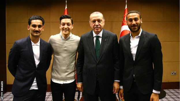 Gundogan, Ozil i Tosun iz Evertona sa Erdoganom