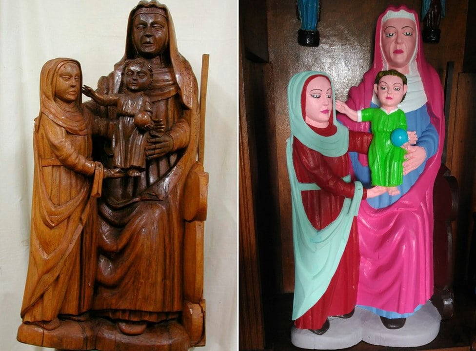 Statue pre i posle restauracije
