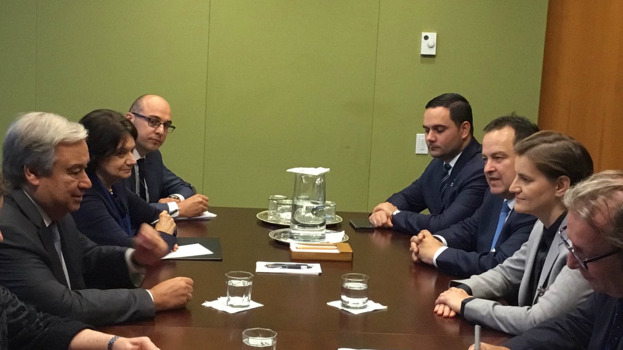 Brnabić i Gutereš: UNMIK ostaje na Kosovu i Metohiji 1