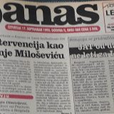 Danas (1998): Sve glasnije pretnje Jugoslaviji 11