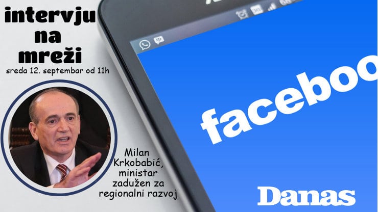 Krkobabić odgovara 12. septembra na pitanja na Fejsbuku 1