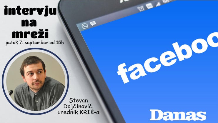 Stevan Dojčinović odgovara 7. septembra na pitanja na Fejsbuku 1