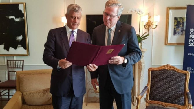 Tači odlikovao jubilarnom medaljom porodicu Buš 1