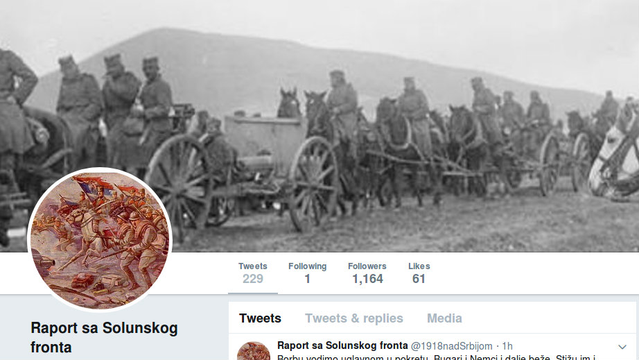 Kako bi se tvitovalo sa Solunskog fronta? 1