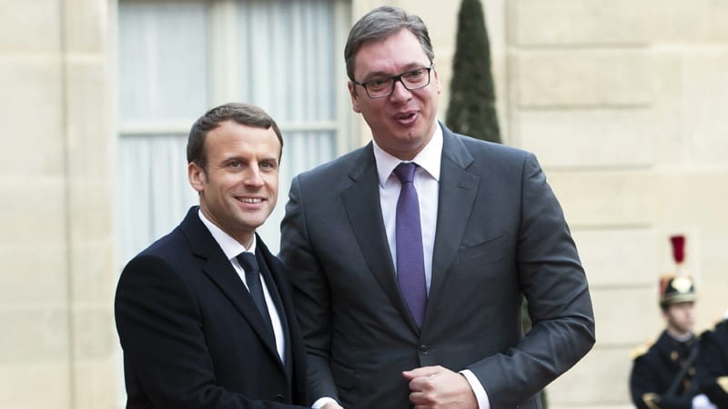 I Vučić i Tači kod Makrona 11. novembra 1