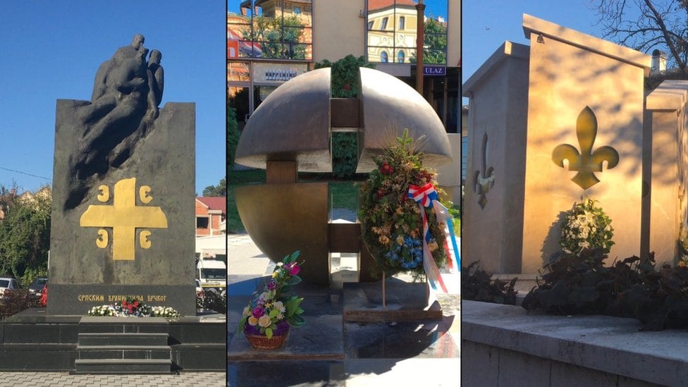 Spomenici srpskoj, hrvatskoj i bosanskoj vojsci.