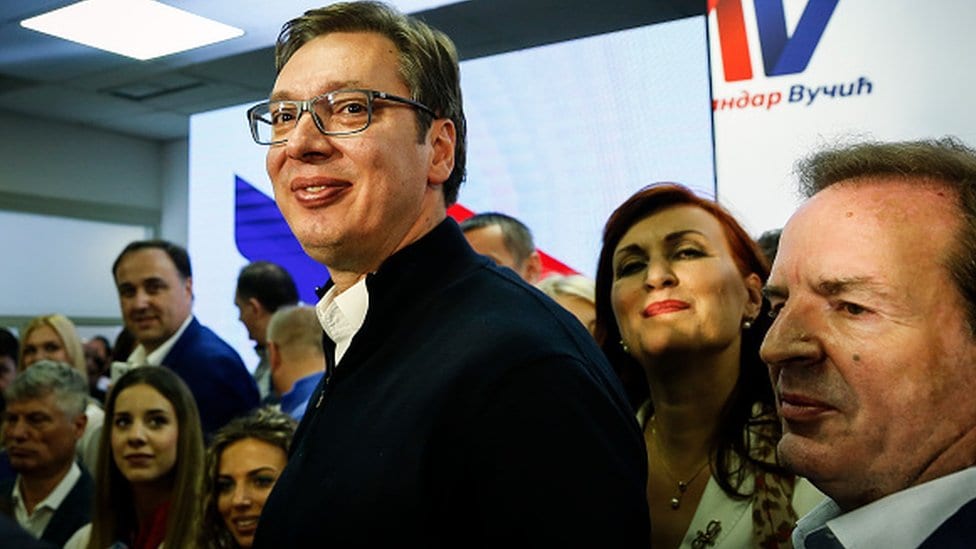 Aleksandar Vućić i Bogoljub Karić