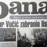 Kako je Vučić pre tačno 20 godina pokušao da zabrani Danas? 9
