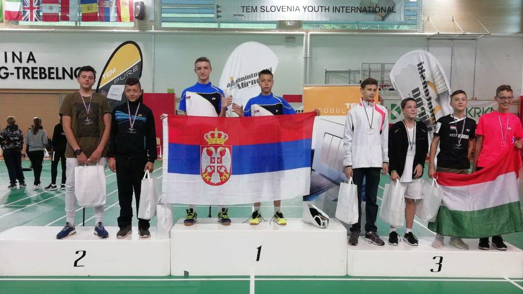 Badminton timu Srbije pet medalja u Sloveniji 1