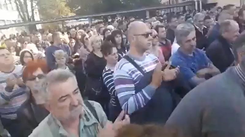 Protest radnika "MB - Namenska" 1