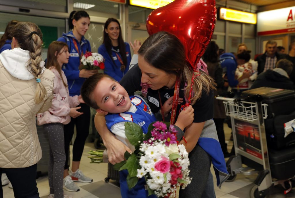 Srpske odbojkašice doputovale u Beograd (FOTO) 6