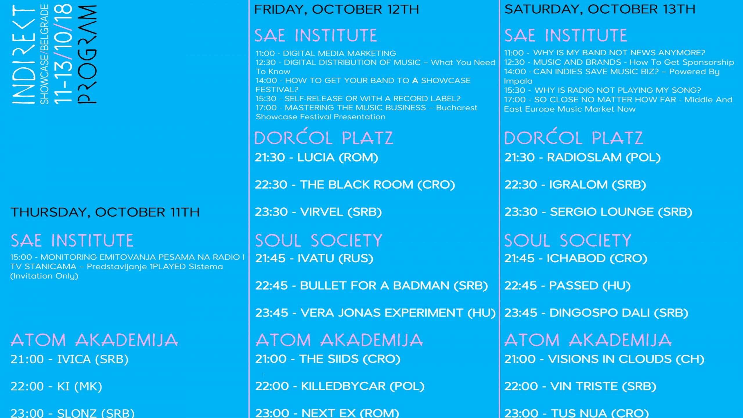 Festival nezavisne muzike i umetnosti od 11. do 13. oktobra 1 Festival nezavisne muzike i umetnosti od 11. do 13. oktobra 1