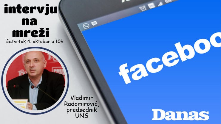 Radomirović 4. oktobra odgovara na pitanja na Fejsbuku 1 Radomirović 4. oktobra odgovara na pitanja na Fejsbuku 1