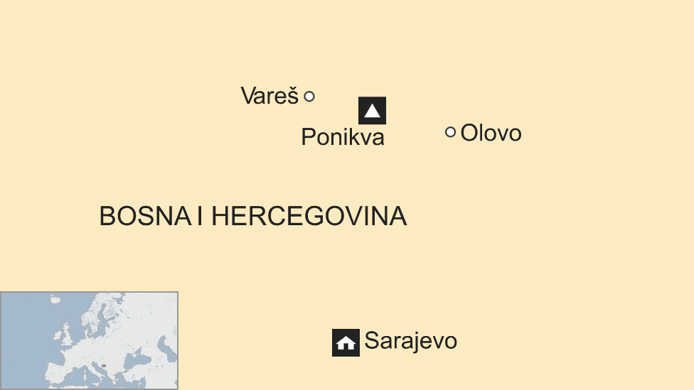 Bosna i Hercegovina: Šišmiši imaju prvi saobraćajni znak 2 Mapa