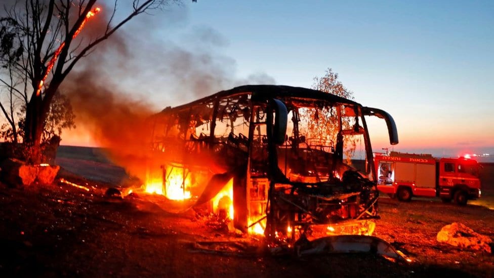 Autobus u plamenu, Izrael